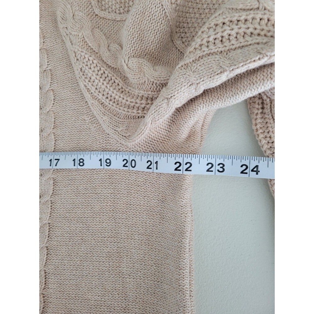 Torrid Cream Cable Knit Sweater Dress 1X 14-16 NWT Cozy Long Sleeve Crew - Picture 9 of 11